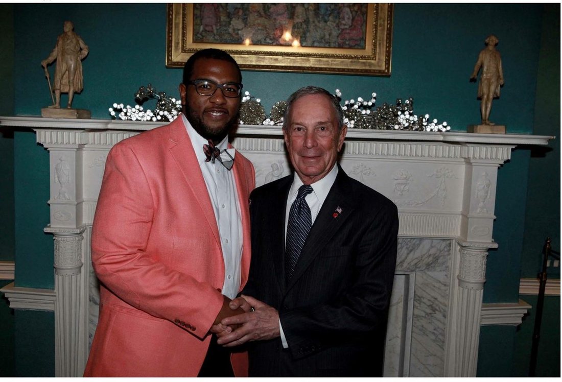 Dion at a civic leadership event
